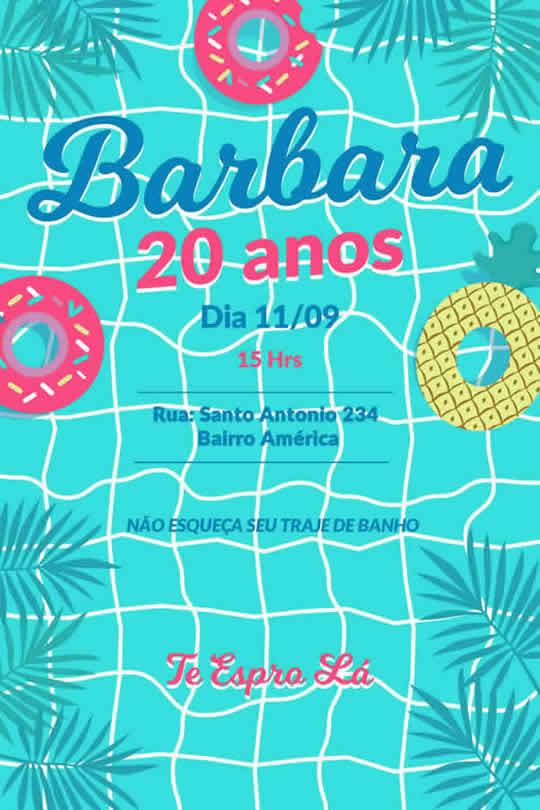 Convite Virtual Aniversário Adulto