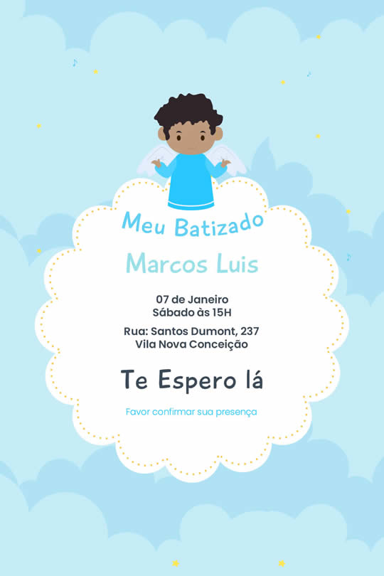 Convite Virtual Batizado