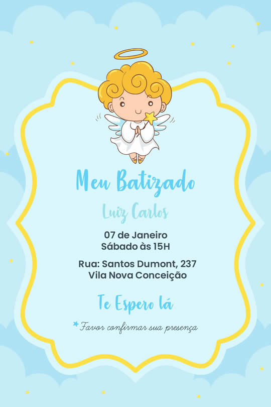 Convite Virtual Batizado