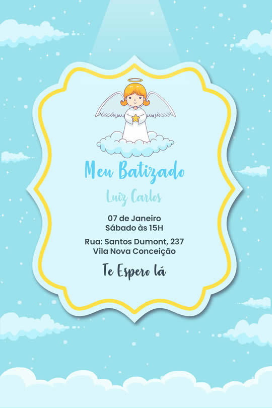 Convite Virtual Batizado
