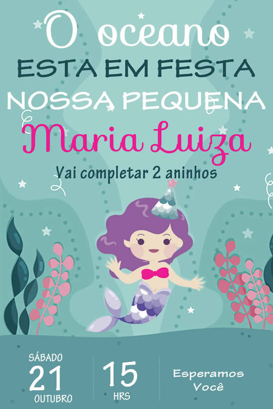 Convite Virtual Sereia
