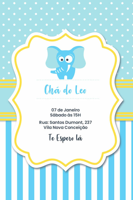 Convite Virtual Chá de Bebê